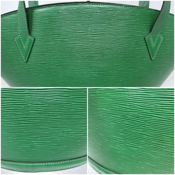 Louis Vuitton Saint Jacques GM Dark Green Epi Leather Bucket Shoulder Bag Auth - Picture 5 of 12